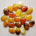 Wholesale 20pcs Natural Yellow Striped Agate Stone Oval CAB CABOCHON 18x25mm