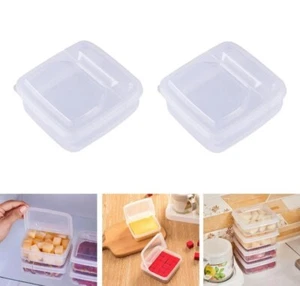 20 pcs Sliced Cheese Container for Fridge Box With Flip Organiser Multi Services - Picture 1 of 4