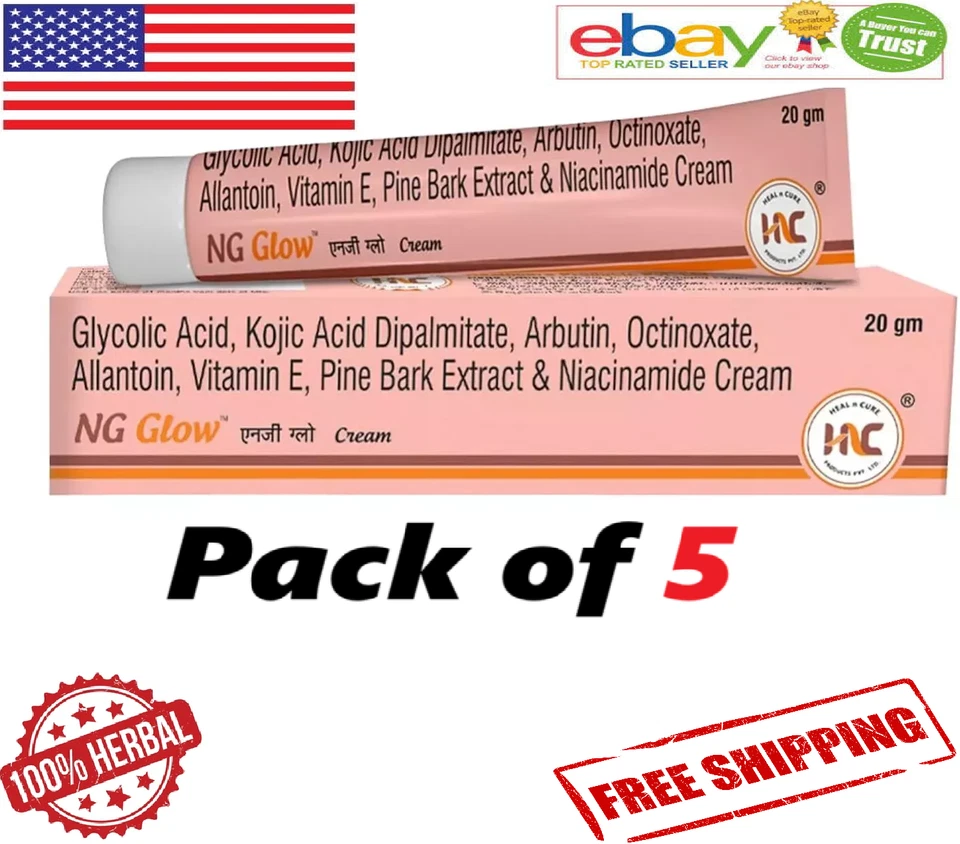 5X Heal n Cure NG Glow Cream 20g For Melasma, Pigmentation, Acne Scar, Dark Spot - Image 1 of 4