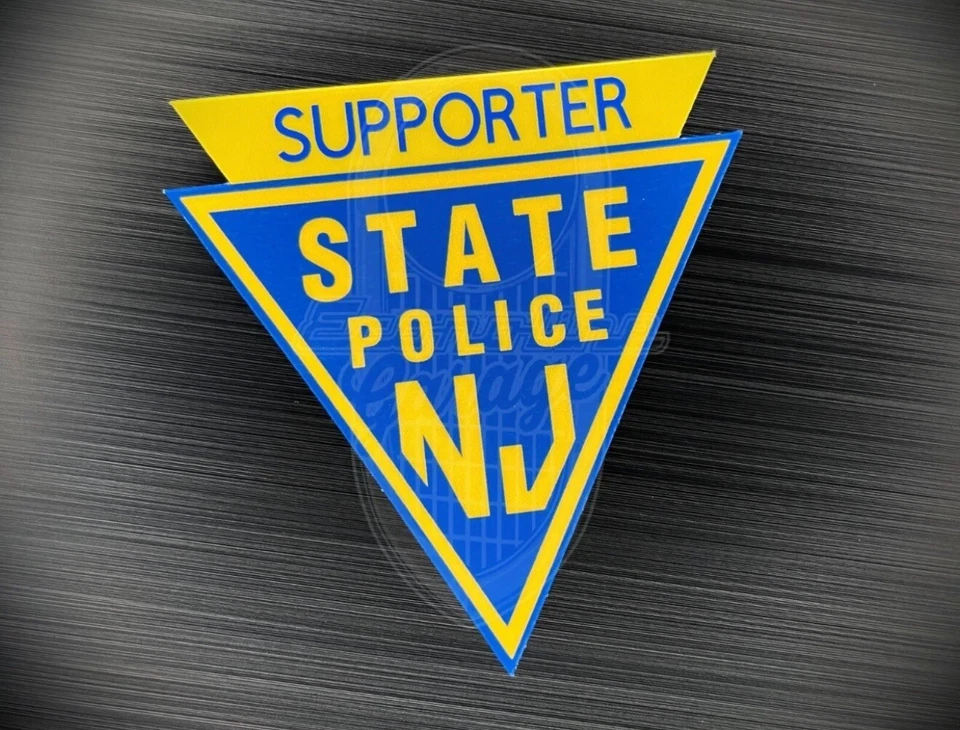New Jersey State Police 3” Supporter Sticker Decal PBA Trooper Blue NJSP Family - Image 1 of 1