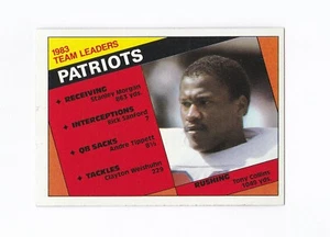 1984 Topps #131 New England Pats TL Tony Collins New England Patriots ECU - Picture 1 of 2