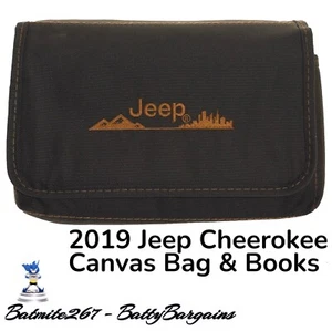 2019 Jeep Cherokee Owners Manual + Canvas Bag Cover Reference Guide & Lemon Law - Foto 1 di 10