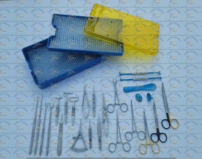 BTECH ENTERPRISES Blepharoplasty Eye Surgery Set Of 26 Ophthalmic Ophthalmology Surgical