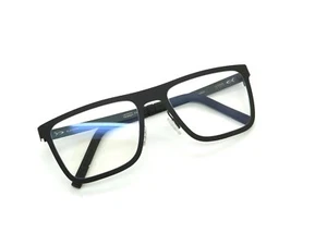 BLACKFIN WEST DERBY BF909 Col. 1294 Matte Black/Green Titanium 55mm Eyeglasses - Picture 1 of 8