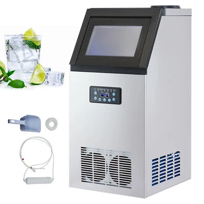 CRENEX 72kg 255W Commercial Ice Maker Ice Cube Machine Restaurant Bar Club.