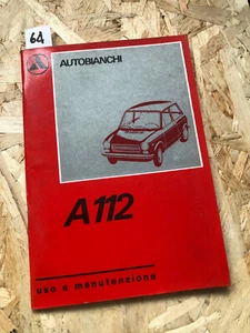 AUTOBIANCHI A112 ( 2° EDIZ.) - MANUALE USO MANUTENZIONE - ORIGINALE NO PDF/COPIE - Picture 1 of 1