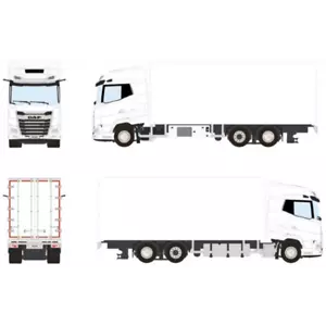 WSi 1:50 Scale DAF XG Riged Reefer Truck 6x2 Tag Axle - Picture 1 of 1