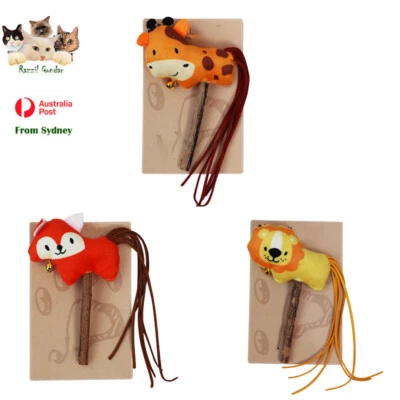 Cat Chew Toys Silvervine Dental Cat Teeth Cleaning Toy Chew Stick with Plush Toy - image 1 of 4