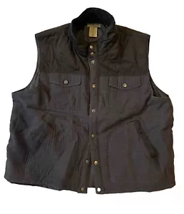 Herren Weste Baumwolle Wildleder Größe 2XL schwarz und rot Pin Streifen Scandia Holz - Bild 1 von 6