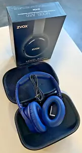 Zvox Model AV50 Bluetooth Headphones Noise Cancelling BLUE - Picture 1 of 2