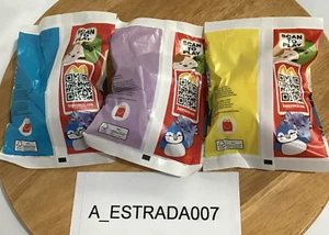 NUEVO Squishmallows McDonalds 2025 Original Amarillo/Azul/Violeta en la parte posterior - Paquete de 3 - Imagen 1 de 2