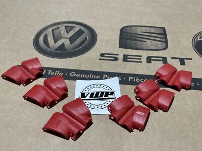 VW Golf MK4 MK5 R32 TT 3.2 Ignition Coil Pack Red Cable Covers Genuine New OEM - Image 1 of 2