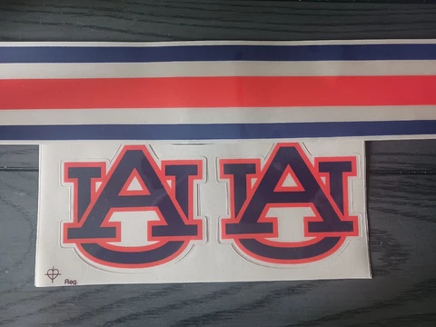 Auburn Tigers full size football helmet decals set Cover