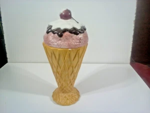 Yankee Candle Ice Cream Waffle Cone Candle Holder Votive Ceramic Sundae Soda - Picture 1 of 7