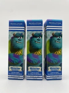 Revolution Makeup London Lip Gloss Disney Monsters University SULLEY Swirl X 3 - Picture 1 of 6