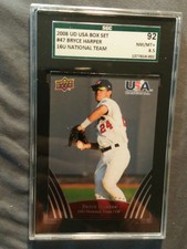 2008 BRYCE HARPER UD USA BOX SET SGC 8.5 #47 16U NATIONAL TEAM