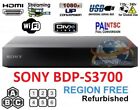 SONY BDP-S3700 Refurbished REGION FREE BLU-RAY DVD PLAYER ZONE A B C DVD 0-8 USB