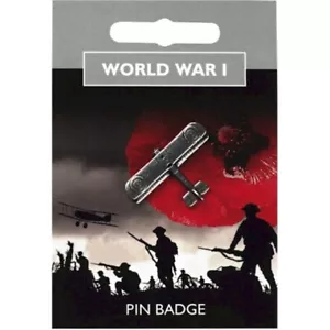 PIN INSIGNIA MILITAR BI AVIÓN PRIMERA GUERRA MUNDIAL HOMBRES NIÑOS REGALO EJÉRCITO MARINA RAF COLECCIONISTA - Imagen 1 de 3