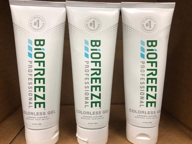 NUEVO Gel Profesional Biofreeze Incoloro Tubo 4 Oz - Paquete de 3 Exp 6/27 Foto 1 de 1
