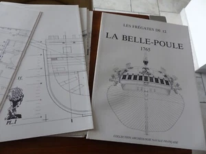 Archéologie navale marine Modélisme LA BELLE POULE 1765 J. Boudriot & H. Berti - Imagen 1 de 4