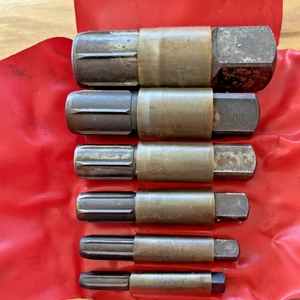 Vintage Ridgid 883 6 Piece Threaded Pipe Extractor Set - Picture 1 of 5