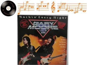 Gary Moore Rockin' Every Night Live In Japan Vinyl LP A2U B1U Pressing - EX - Picture 1 of 5