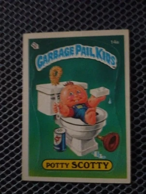 1985 Topps Garbage Pail Kids 1st Series 1 Glossy Set Break #14a Potty Scotty - Image 1 of 2