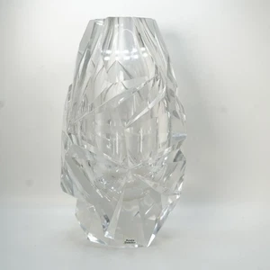 Rare 1960s Vicke Lindstrand for Kosta Boda Cut Glass Vase Sweden - Picture 1 of 16