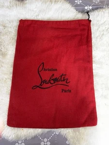 Christian Louboutin Dust Bag Storage Drawstring Red Cotton 15" X 11.5'' - Picture 1 of 4