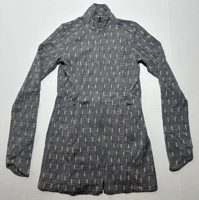 Ibex Womens XS Juliet Zip Up Tunic Jacket Merino Wool Gray USA Outdoor Casual - Image 1 of 4