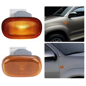 2X Side Marker Light Fender Turn Signal Indicator For Toyota Hilux Corolla Camry - Picture 1 of 10