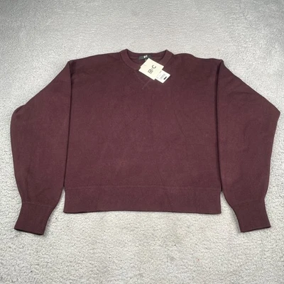 Uniqlo:C Suéter Mujer Pequeño Rojo Algodón Suave Cuello Redondo Pullover NUEVO NUEVO CON ETIQUETAS Foto 1 de 4