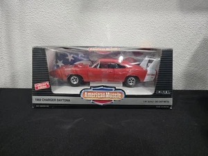 SEALED! 1/18 ERTL AMERICAN MUSCLE 1969 DODGE CHARGER DAYTONA HEMI RED MOPAR 7390 - Picture 1 of 5