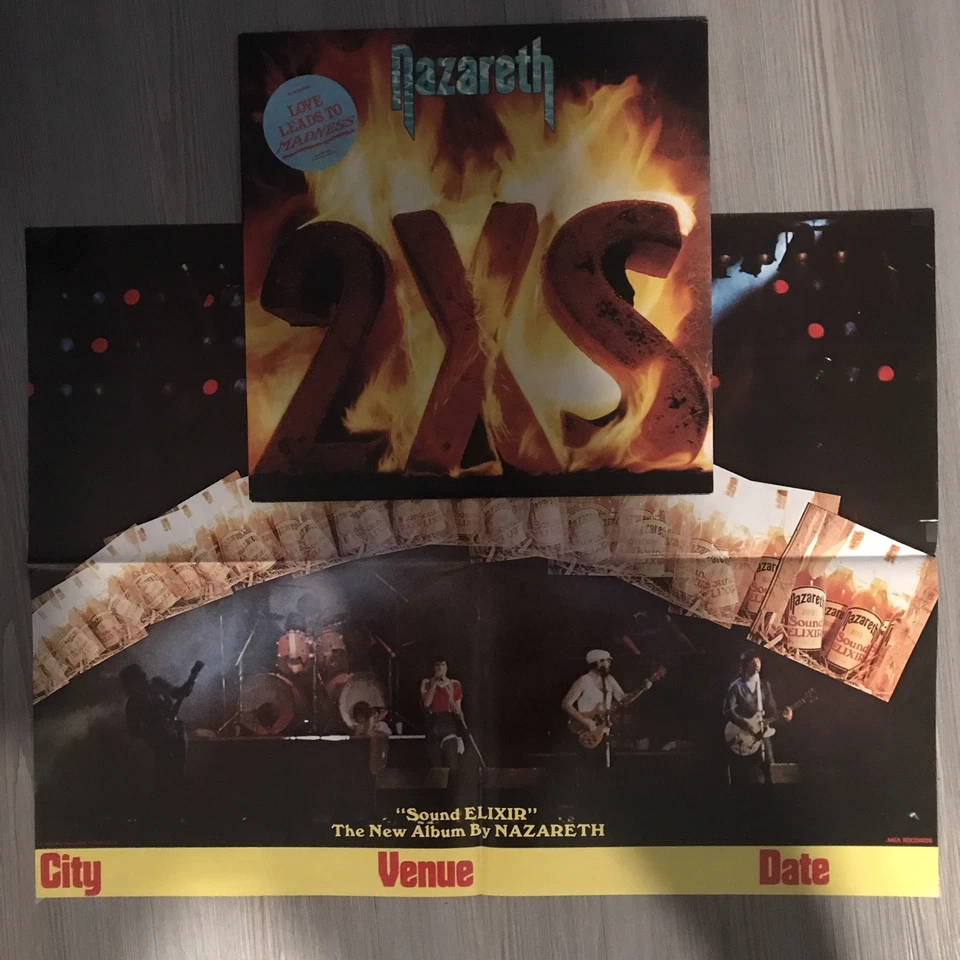 Nazareth 1982 2XS LP A&M SP-4901 US 🇺🇸import➕promo poster - Image 1 of 4