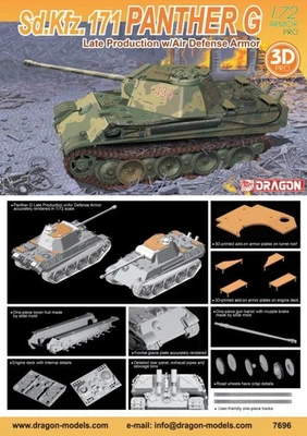 1:72 DRAGON Panther G Late Production W/Air Defense Armor Kit DR7696 - Immagine 1 di 2