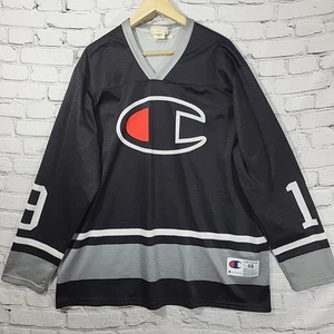 Champion Hockey Jersey Mens 48 XL Pullover Red Black White #19 Big Logo VTG Y2k  - Picture 1 of 12