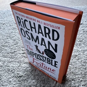 SIGNED - The Impossible Fortune By Richard Osman Indie Exclusive Sprayed Edge HB - Picture 1 of 5