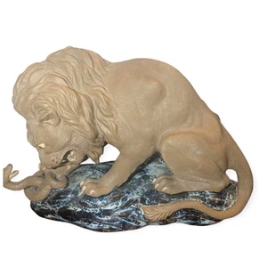 Vintage chinesische feine Qualität Shiwan Keramik Löwe Schlange Statue Skulptur Figur - Bild 1 von 11