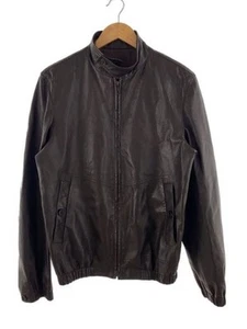 LOUIS VUITTON/Leather jacket/blouson/48/Leather/BRW/Plain - Picture 1 of 5