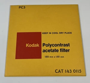 Kodak Polycontrast Acetatfilter Cat 143 0015 PC3 150mmx150mm - Bild 1 von 2