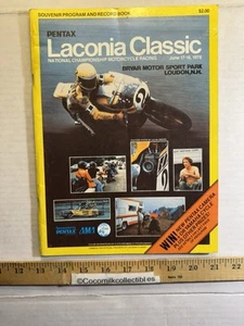 Vintage June 1978 Pentax Laconia Classic Motorcycle Racing Program Loudon NH - Picture 1 of 15