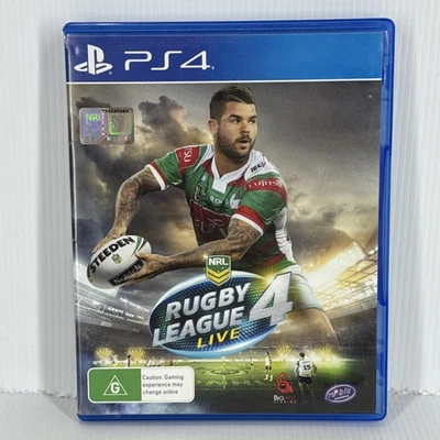 Rugby League Live 4 Sony PlayStation 4 PS4 2017 No Manual Good Condition - Image 1 of 4