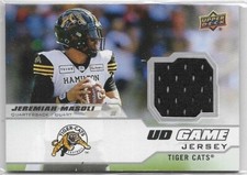 Jeremiah Masoli GU Jsy Card #GJ-JM - 2020 Upper Deck CFL