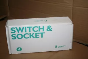INTERRUPTOR DE LUZ INTELIGENTE SEMILLA PAQUETE DE 2 SMART ALEXA 2 BANDAS 2 VÍAS WIFI CONMUTABLE NEGRO - Imagen 1 de 14