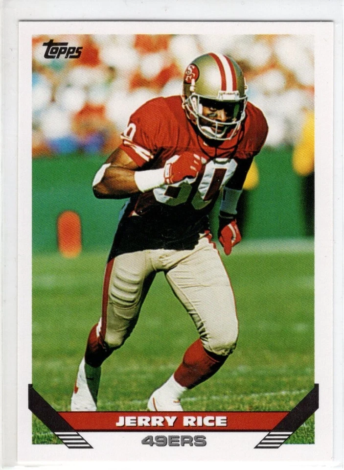 1993 TOPPS JERRY RICE FOOTBALL CARD #500 EX - Image 1 of 1
