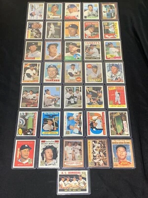 Juego completo conmemorativo de cartas 1996-1997 Topps Mantle #1-36 (casi nuevo-como nuevo) ¡leer! Foto 1 de 2
