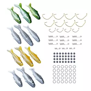 102-Piece Fishing Kit – Freshwater & Saltwater Lures Hooks & Anchors Included - Picture 1 of 7
