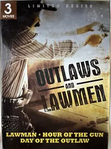 Outlaws and Lawmen DVD 3 Movie Set Lawman Hour of the Gun Day of the Outlaw Used - Picture 1 of 6