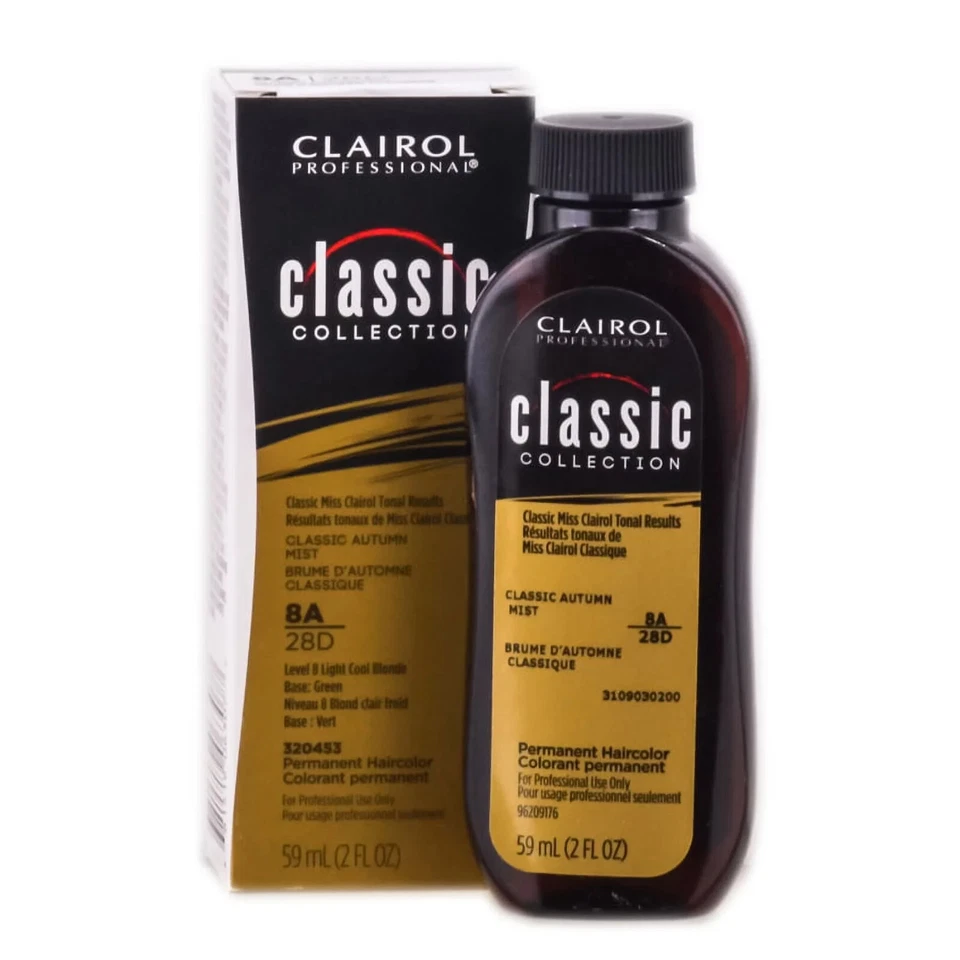 Lot 2 Clairol Professional Classic Permanent Hair Color Dye 8A 28D Autumn Mist - Image 1 of 1