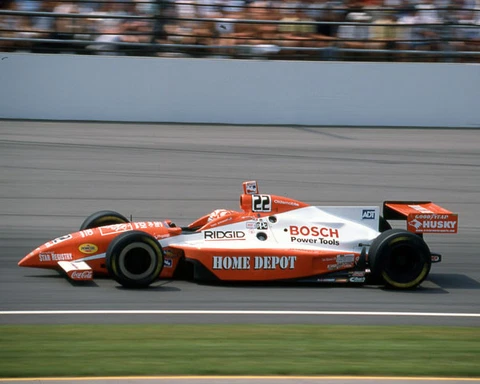 TONY STEWART #22 HOME DEPOT INDY 500 CAR ON TRACK 20X16 GLOSSY POSTER PHOTO Cover